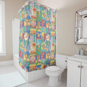 Rideaux De Douche LOONEY TUNES™   Joyeuses fêtes Motif de Noël