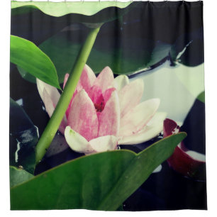Rideaux De Douche Lotus rose