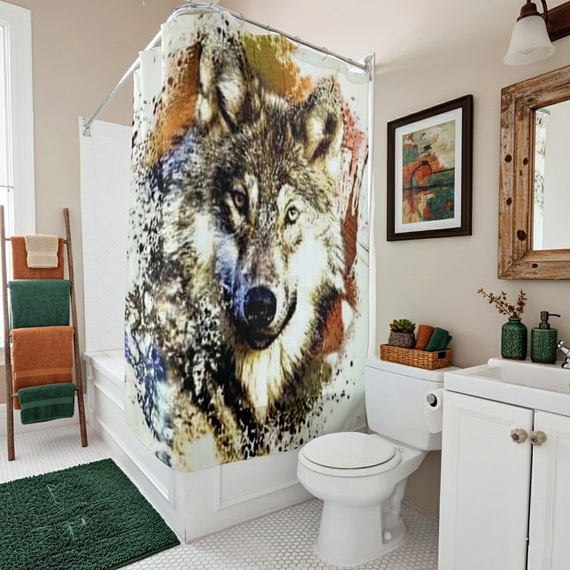 Rideaux De Douche Loup (Créateur téléchargé)