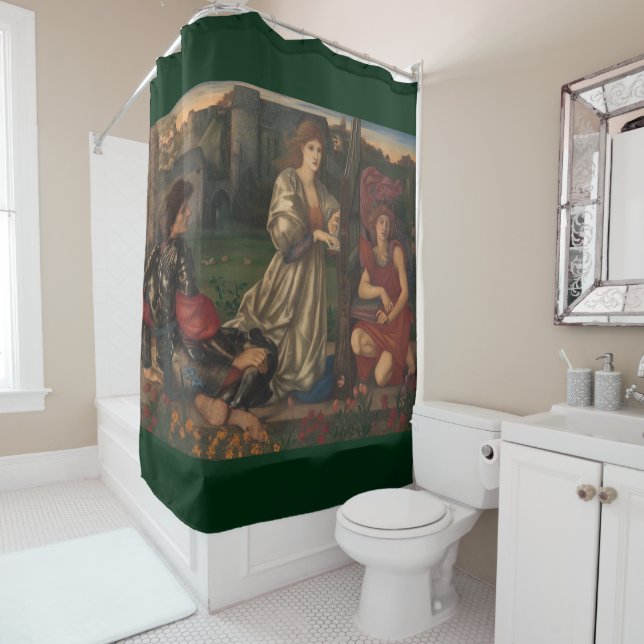 Rideaux De Douche "Love Song" Edward Burne-Jones PréRaphaelite art (En situation)
