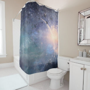 Rideaux De Douche Lumières Mystiques Univers Dreamy Dreamy Sparkle