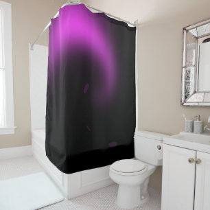 Rideaux De Douche Lumières Tourbillonnantes Purple Sunburst