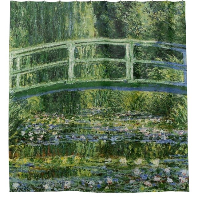 Rideaux De Douche Lys d'eau Claude Monet (Devant)