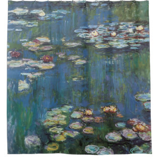 Rideaux De Douche Lys d'eau de Claude Monet, peintre impressionniste