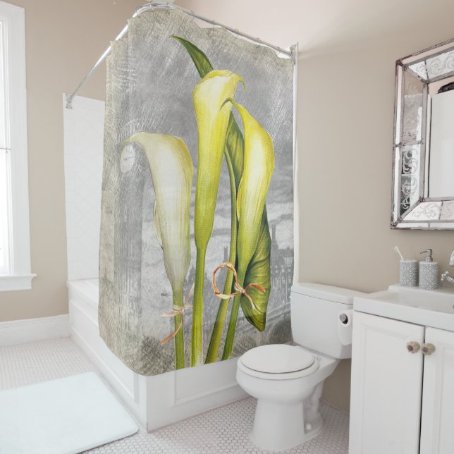 Rideaux De Douche Macro Flower Calla lily (En situation)