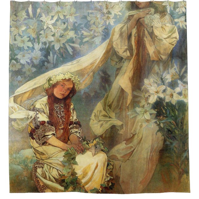 Rideaux De Douche Madonna Of The Lilies 1905 (Devant)