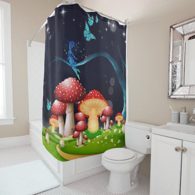 Rideaux De Douche Magic Fairyland Fairytale (En situation)