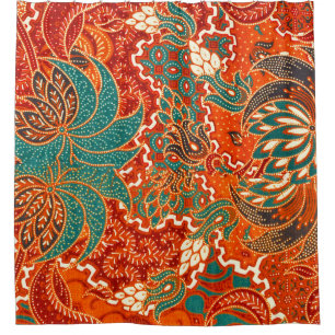 Rideaux De Douche Malaysian Batik : Beau Motif d'art.