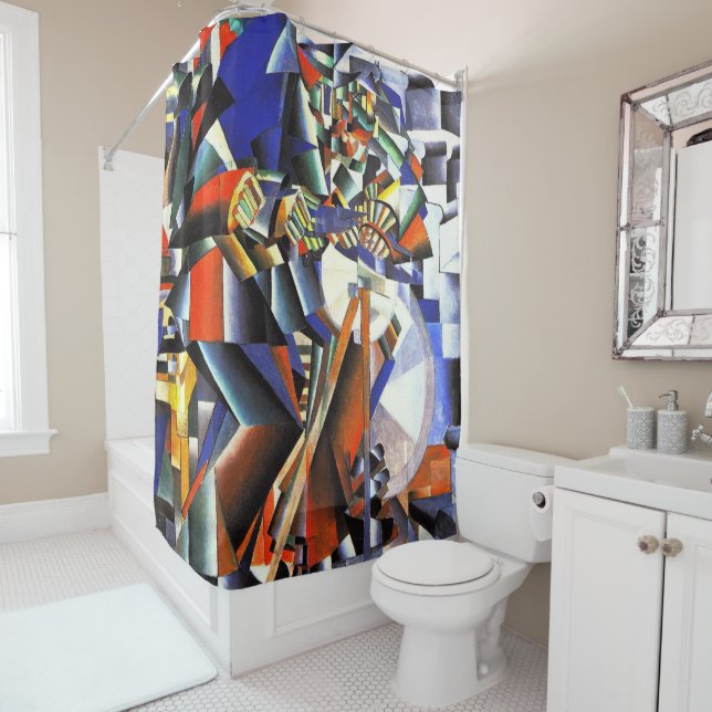 Rideaux De Douche Malevich Kazimir Le Knifegrinder (En situation)