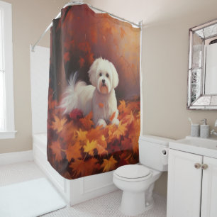 Rideaux De Douche Maltais en automne Feuilles automne Inspiration