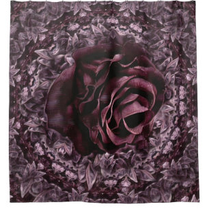 Rideaux De Douche Mandala de rose