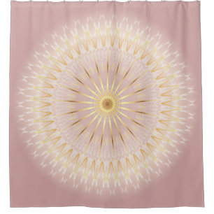 Rideaux De Douche Mandala rose d'or