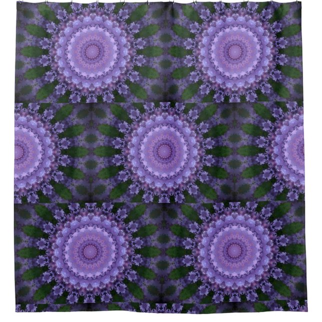 Rideaux De Douche Mandala violet (Devant)