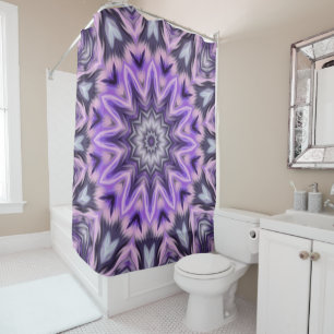 Rideaux De Douche Mandala violette Lilac