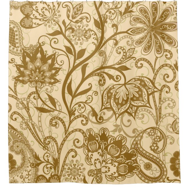 Rideaux De Douche Mandalas ethniques : Motif de style indien (Devant)