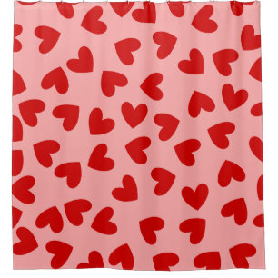 Rideaux De Douche maneater coeur amour valentines rouge rose