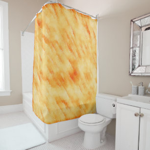 Rideaux De Douche Mangue rustique jaune comme la peinture texturée