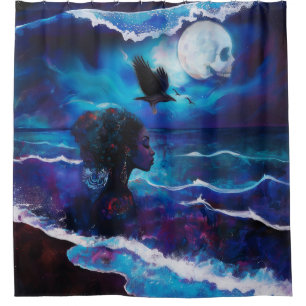 Rideaux De Douche Manifeste intention Occult Dark Witchy AI Art