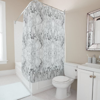 Rideaux De Douche Marbre Blanc
