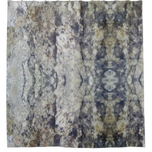 Rideaux De Douche Marbre Brown et gris