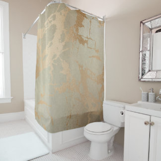 Rideaux De Douche Marbre or élégant