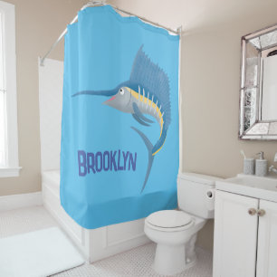 Rideaux De Douche Marée de plaisance de l'espadon