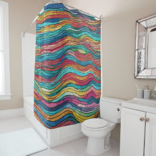Rideaux De Douche Marée mosaïque