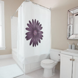 Rideaux De Douche Marguerite violette moderne avec parties scintilla
