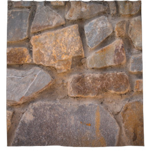 Rideaux De Douche Masonry natural stoneabstract, ancient, antiquity,