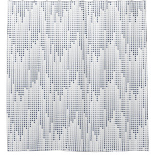 Rideaux De Douche Matrice de pois gris blanc