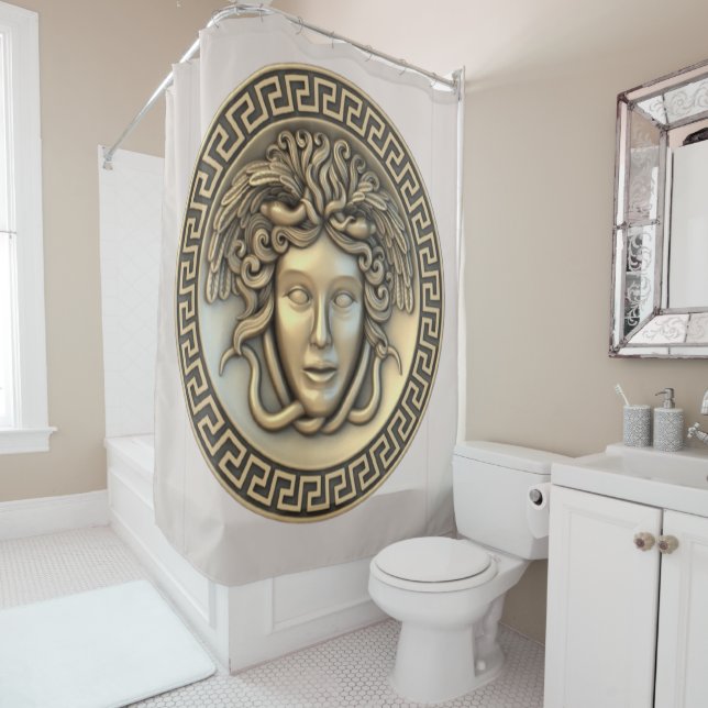 Rideaux De Douche Medusa d'or (En situation)