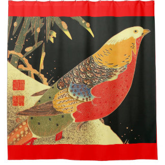 Rideaux De Douche Meiji bird print