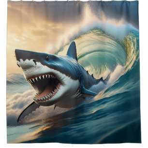 Rideaux De Douche Menacer le requin