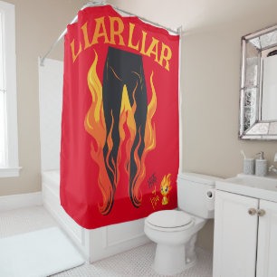 Rideaux De Douche Menteur, menteur, Pant est en feu