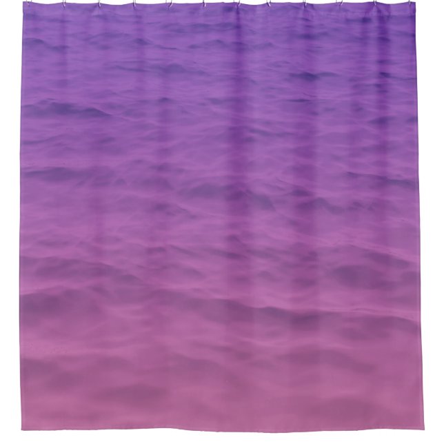 Rideaux De Douche Mer Rose Et Violet (Devant)