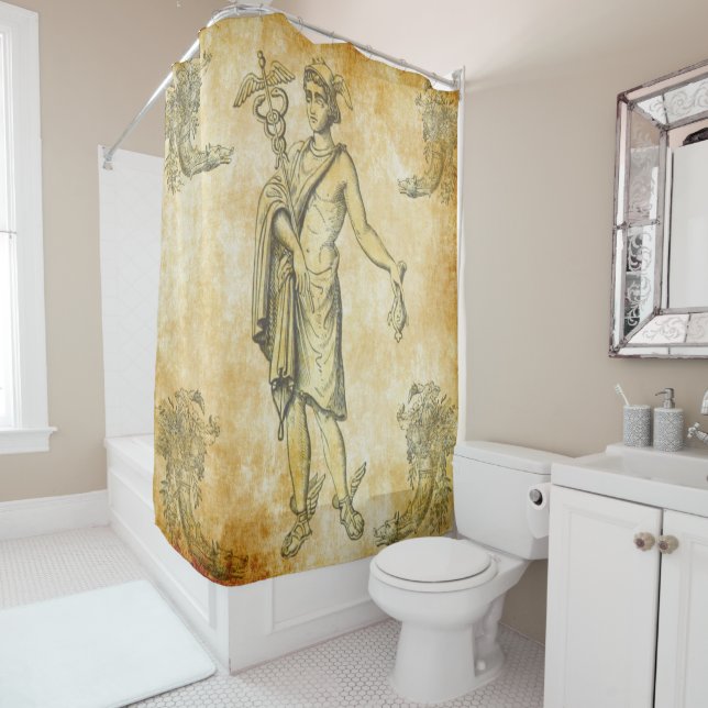 Rideaux De Douche Messager de Hermes des dieux (En situation)