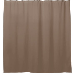 Rideaux De Douche Mocha Latte Brown, Earthy Neutral Solid Color