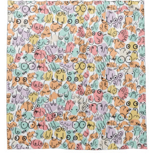 Rideaux De Douche mode d'allaitement pastel