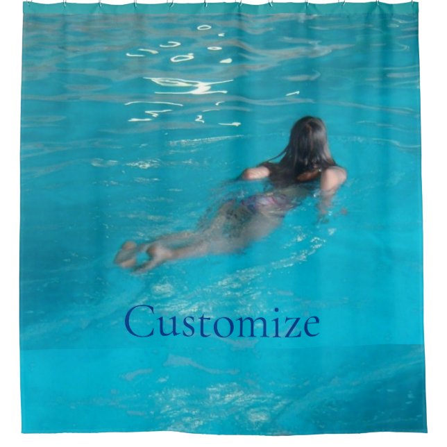 Rideaux De Douche Modèle féminin natation Thunder_Cove (Devant)