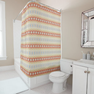 Rideaux De Douche modèle géométrique de style de Bohème ethnique