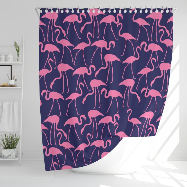 Rideaux De Douche Modèle marine et flamant rose (Créateur téléchargé)