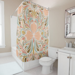 Rideaux De Douche Moderne Art Nouveau Bohème Motif