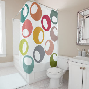 Rideaux De Douche Moderne du milieu du siècle