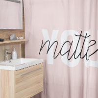 Moderne Pastel Rose Vous Comptez Inspiration Citat