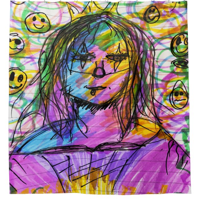 Rideaux De Douche Mona Pop (Devant)