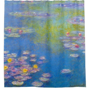 Rideaux De Douche Monet Water Lilies 1908 Art
