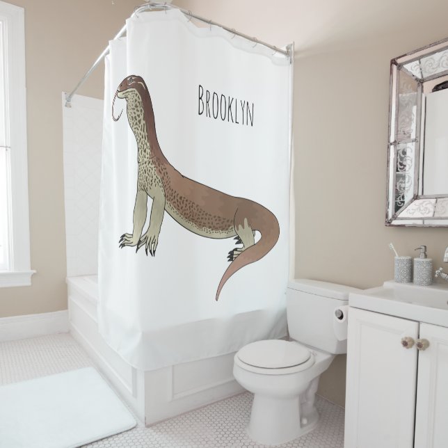Rideaux De Douche Monitor lizard (En situation)
