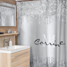 Rideau de douche personnalisable en polyester sur mesure