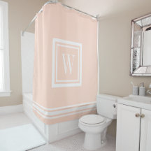 Monogramme Carré classique rose et blanc