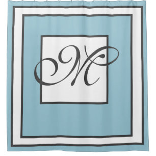 Rideaux De Douche Monogramme contemporain